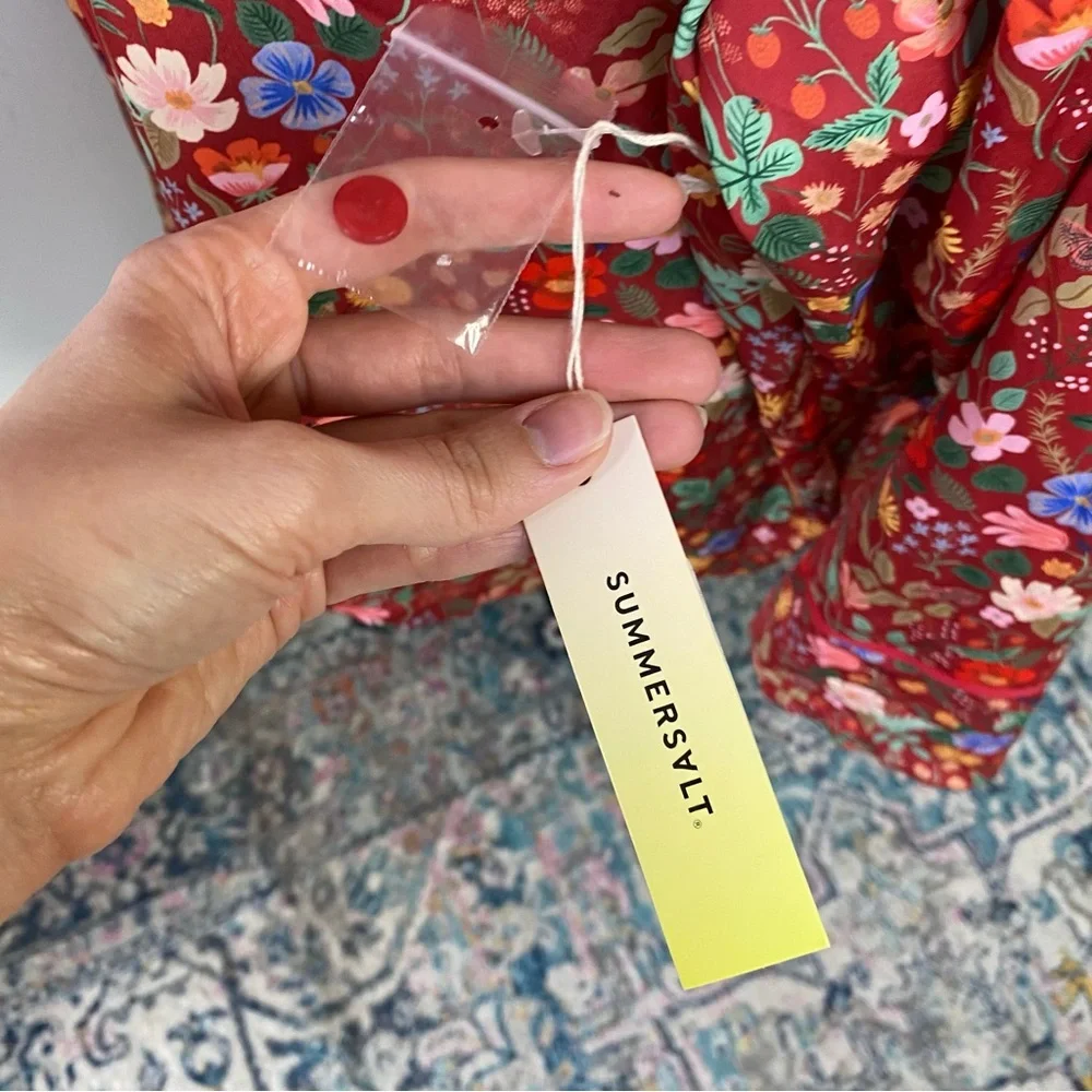 Summersalt x Rifle Paper Co. Women's Size 2XL Garden Party PJ Set NEW - Picture 14 of 16